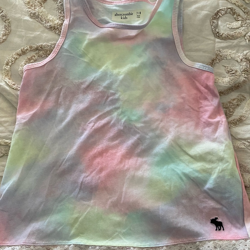 Girl’s Abercrombie tie dye tank top size 7/8